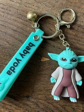Baby Yoda Keychain Green